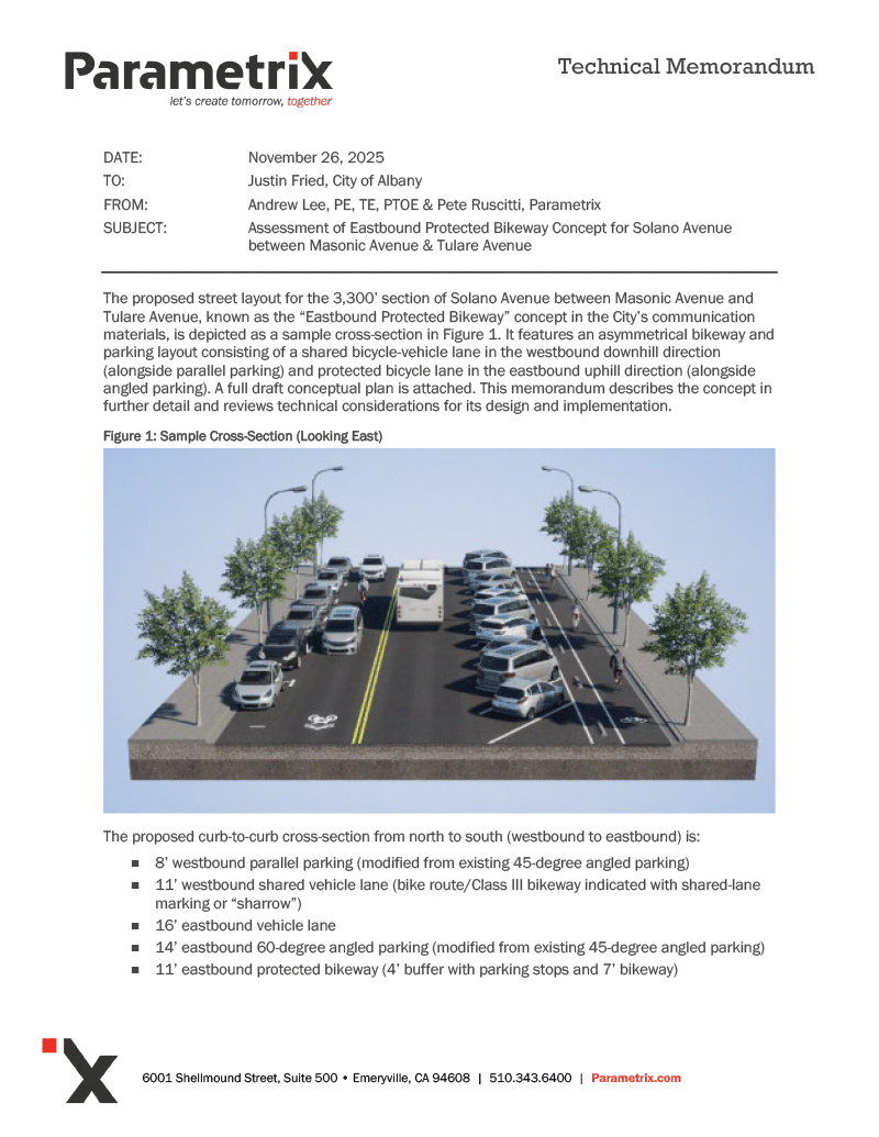 Report from consultant presenting the project and analyzing impacts